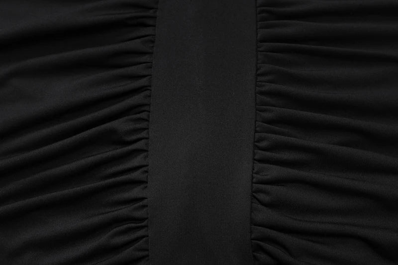 Halter Deep V Neck Sexy Maxi Dress For Women Gown Black Sleeveless Backless Bodycon Ruched Club Party Long Dress