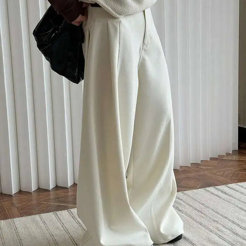 Load image into Gallery viewer, High Waist Gray Brief Shaped Long Wide Leg Elegant Pants New Trousers Women Fashion Tide Spring Autumn 2025 1DH8413
