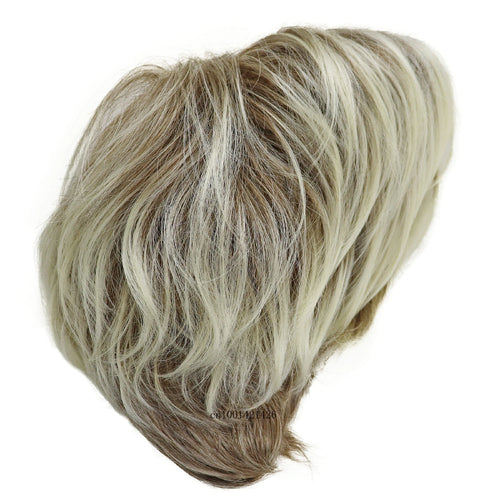 Load image into Gallery viewer, Synthetic Hair Blonde Wig with Bangs for White Women Short Pixie Cut Wigs Natural Hairstyle Petite Size Old Lady Wigs
