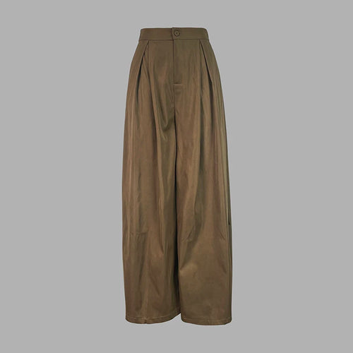 Load image into Gallery viewer, Loose Women&#39;s Casual Pant Outifits Fall 2024 traf Floor Wide Leg Trousers with Pocket for Female Y2k Clothes Spring
