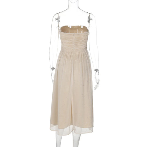 Load image into Gallery viewer, Off-shoulder Backless Bow Sexy Maxi Dress For Women Strapless Sleeveless A-line Loose Pleated Sexy Long Dress Clubwear
