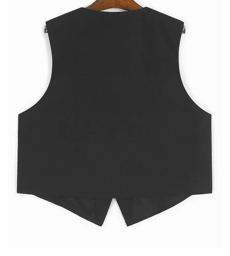 Big Size Black Dot Vest Wide Leg Pants Two Piece Suit New V-Neck Sleeveless Women Fashion Tide Spring Autumn 2025 1DJ1105