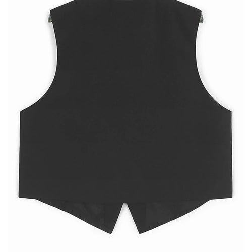 Load image into Gallery viewer, Big Size Black Dot Vest Wide Leg Pants Two Piece Suit New V-Neck Sleeveless Women Fashion Tide Spring Autumn 2025 1DJ1105
