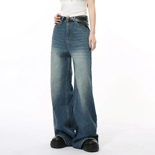 Load image into Gallery viewer, Loose Fit Men's Wear New Stylish Women Men Wide Leg Denim Pants Multi Colors Casual Jeans Summer Fashion Tide 9C354
