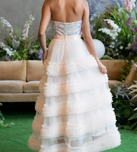 Solid Spliced Feather Slimming Dresses For Women Strapless Sleeveless High Waist Patchwork Mesh Dress Female New