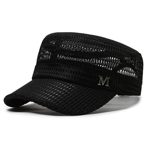 Load image into Gallery viewer, Summer Baseball Cap Breathable Military Hats with Mesh Flat Caps for Men Women Outdoor Snapback Bone Trucker Cap
