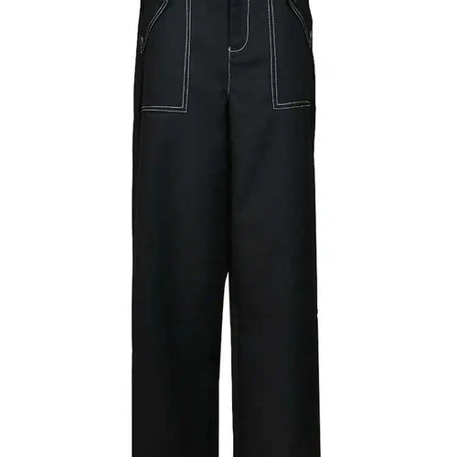 Load image into Gallery viewer, Black Jacket Big Size Wide Leg Pants Two Piece Suit New Lapel Long Sleeve Women Fashion Tide Spring Autumn 2025  CPG0425
