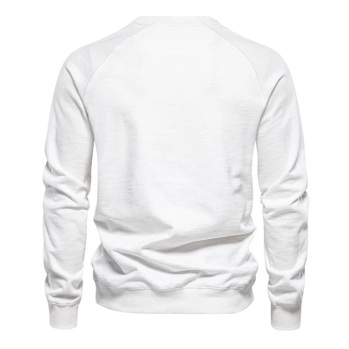 Load image into Gallery viewer, Spring Cotton Blend Sweatshirt for Men Casual Sport Design Round Neck Pullover Men
