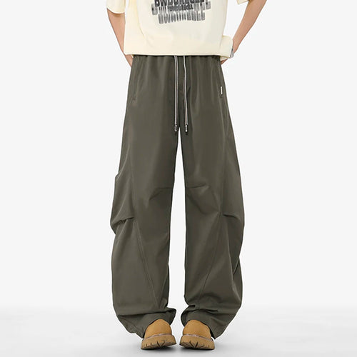 Load image into Gallery viewer, Summer Men's Casual Pants Splicing Solid Color Curved Knife Clothing Male American Floor Length Design Trousers 9W1391
