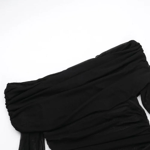 Load image into Gallery viewer, Off-shoulder Mesh See Through Sexy Maxi Dress For Women Elegant Strapless Long Sleeve Backless Bodycon Club Party Dress
