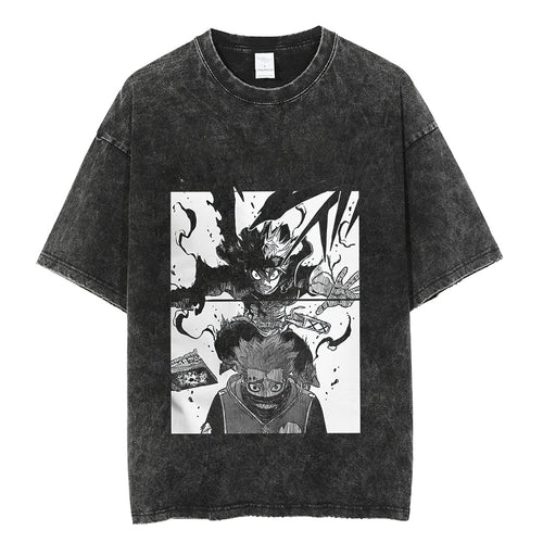 Load image into Gallery viewer, Vintage Washed Tshirts Anime T Shirt Harajuku Oversize Tee Cotton fashion Streetwear unisex top v1
