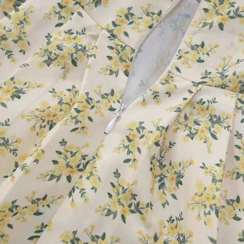 Load image into Gallery viewer, Deep V Neck Print Sexy Mini Dress For Women Fashion Lace-up Short Sleeve A-line Pleated Dress Elegant New Clothes
