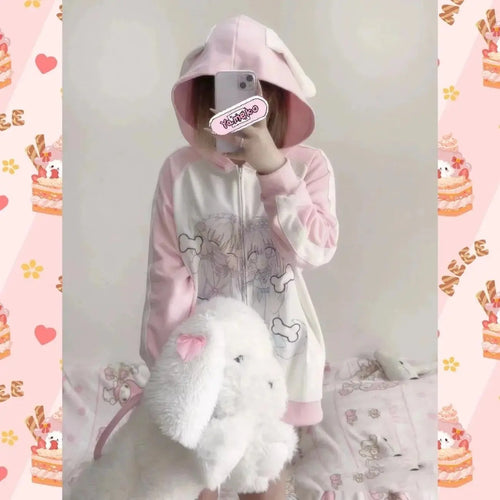 Load image into Gallery viewer, Winter Clothes Women Hoodies Coats 2024 Ropa Mujer Anime Hooded Cute Sweatshirts Y2k Tops Casual Fashion Japanese Hoodie 49C837
