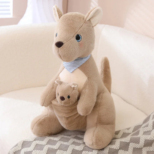 Load image into Gallery viewer, 25/45CM Cute Mother &amp;Child kangaroo Plush Toys Kawaii Kangaroo Plushie Pillow Stuffed Dolls for Children Baby
