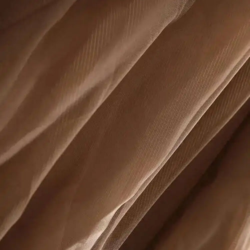 Load image into Gallery viewer, High Waist Khaki Buckle Irregular Mesh Long A-line Half-body Skirt Women Fashion Tide New Spring Autumn 2025 1DH0633
