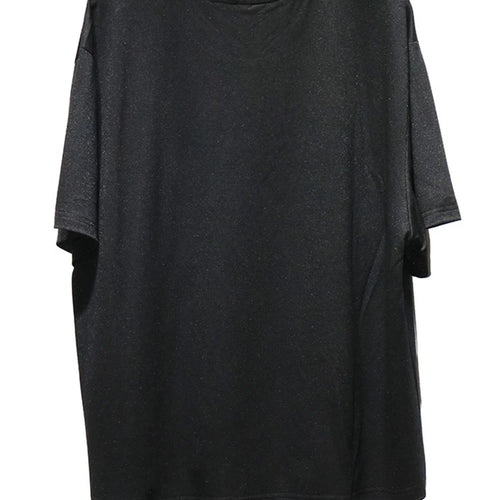 Load image into Gallery viewer, Women Whiite Pattern Printed Big Size Casual T-shirt New Round Neck Short Sleeve Fashion Tide Spring Summer 2025 1DJ0215
