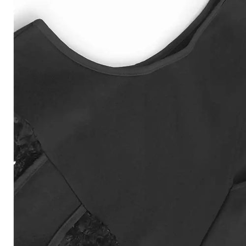 Load image into Gallery viewer, Women Black Sequins Spliced Big Size Midi Vest Dress New V-Neck Sleeveless Fashion Tide Spring Autumn 2025 1DH9971
