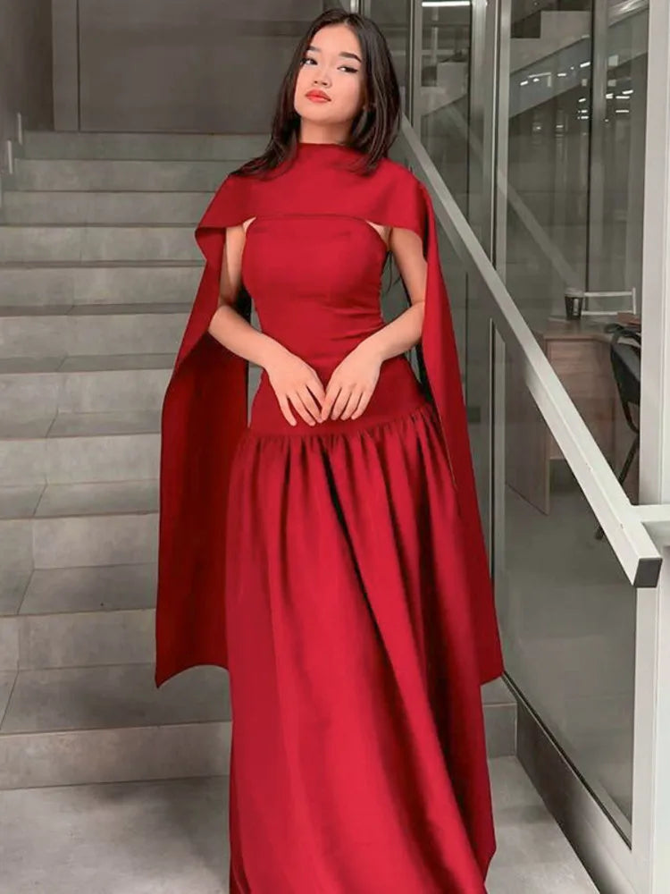 Sexy Strapless Sleeveless Backless Ribbon Long Dress For Women's 2025 Spring/summer New Elegant Slim Party Evening Dress