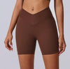 brown shorts