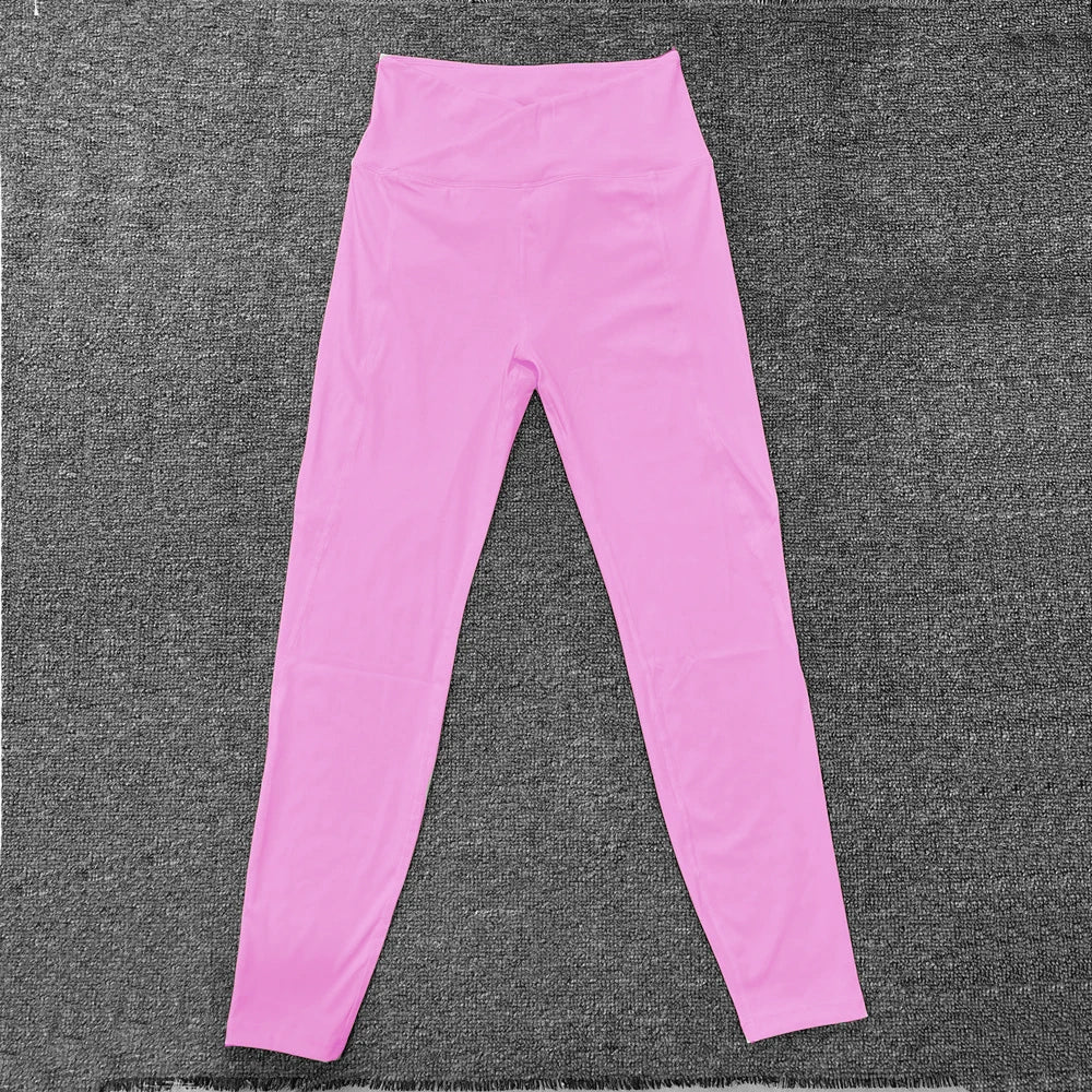 Nude Yoga Pants Women Leggings Hips Lifting Gym Legging Sport High Waist Fitness Legging Bubble Butt Workout Running Tight