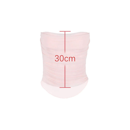 Load image into Gallery viewer, Summer strapless Bodycon Cropped Tops Elegant Pink Mesh Corset Top Sexy casual Holiday Party Women's Clothing
