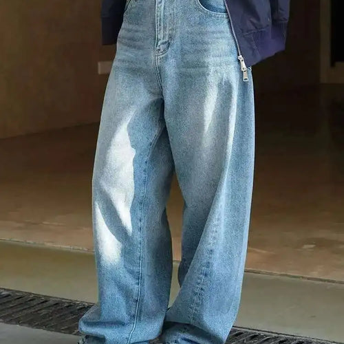 Load image into Gallery viewer, High Waist Blue Denim Long Casual Big Size Wide Leg Jeans New Women Trousers Fashion Tide Spring Autumn 2025 1DH6727
