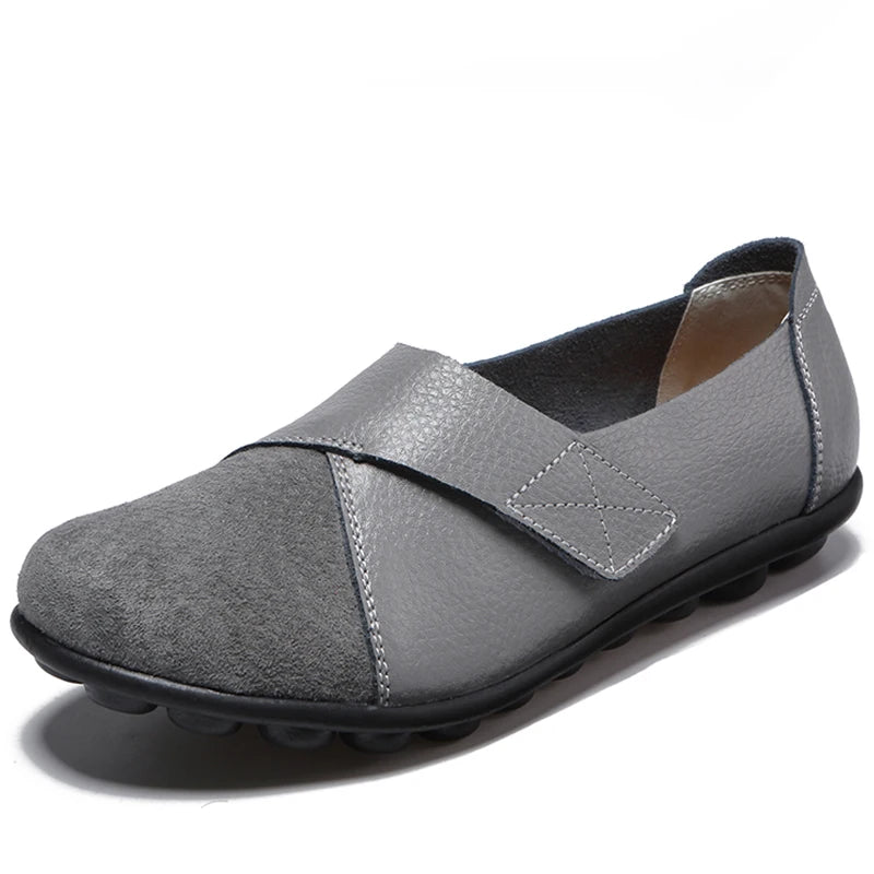 Woman Shoes Soft Leather Low Heels Shoes Women's Elegant Flats 2025 Casual Flat Shoes Women Footwear New Loafers Zapatos Mujer