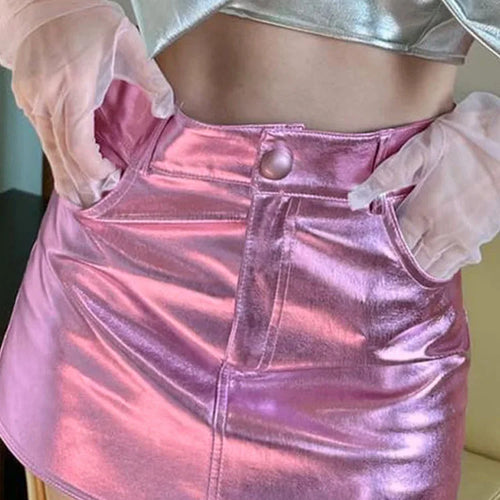 Load image into Gallery viewer, Women&#39;s High Waist Slim Fit Half Skirt Trendy Casual Versatile Fashion Coated Short Skirt for Stylish Body Coverage
