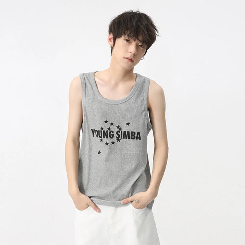 Load image into Gallery viewer, Men&#39;s Casual Vest 2024 Summer New Korean Style Letter Printed Sleeveless Sports Tank Top Trend Versatile Loose Top 9C5837
