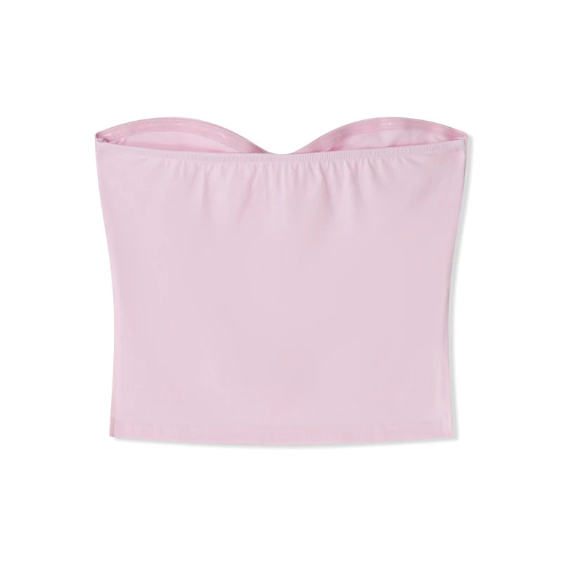 Basic Tube Top y2k Clothes Women Off Shoulder Strapless Sleeveless Tanks Slim Fit T Shirt Going Out Vest Streetwear