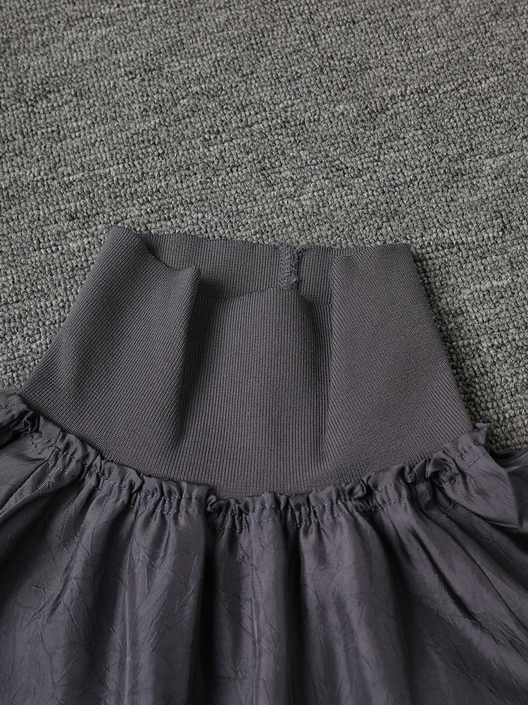 Women Gray Brief Long Big Size Elegant Dress New Turtleneck Long Sleeve Loose Fit Fashion Tide Spring Autumn 2025 1DH0252