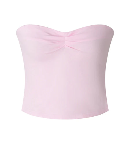 Basic Tube Top y2k Clothes Women Off Shoulder Strapless Sleeveless Tanks Slim Fit T Shirt Going Out Vest Streetwear