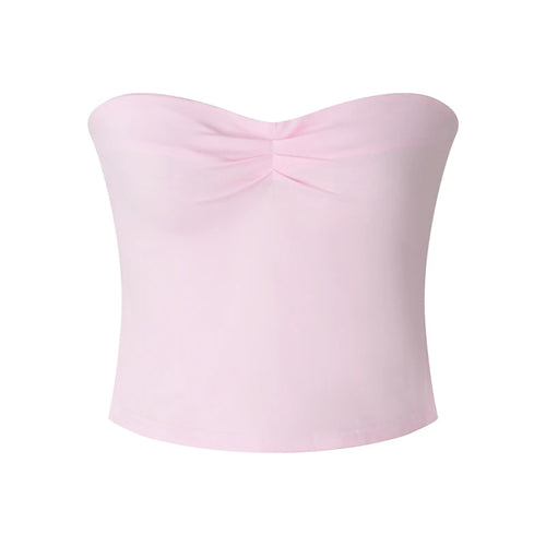 Load image into Gallery viewer, Basic Tube Top y2k Clothes Women Off Shoulder Strapless Sleeveless Tanks Slim Fit T Shirt Going Out Vest Streetwear
