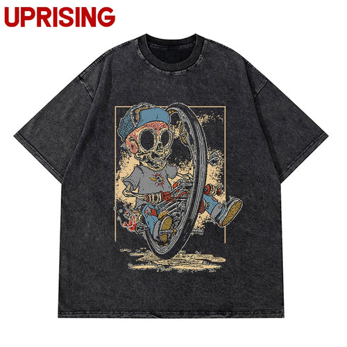 Load image into Gallery viewer, Vintage Washed Tshirts Anime T Shirt Harajuku Oversize Tee Cotton fashion Streetwear unisex top a83
