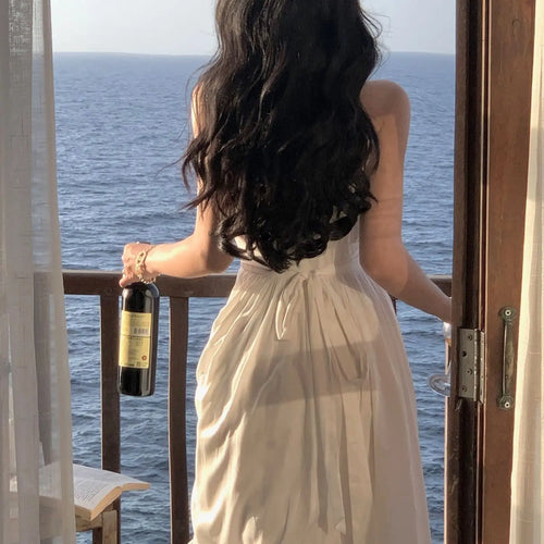 Load image into Gallery viewer, Women's French Elegant Midi Dress Fashion Fairy Pleated Party Prom Evening One Piece Clothes
