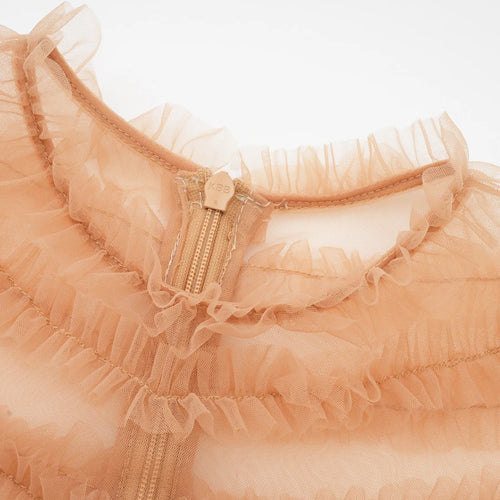 Load image into Gallery viewer, Hit Color Spliced Mesh Long Dresses For Women O Neck Long Sleeve High Waist Temperament Dress Female Fashion New
