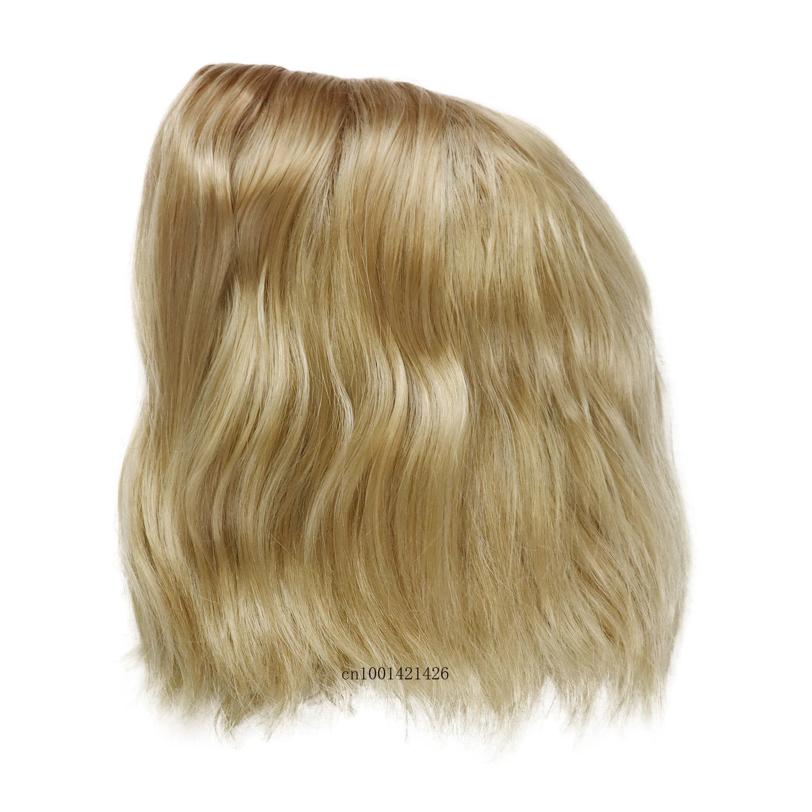 Cosplay Wigs for Girls Synthetic Hair Shoulder Length Mix Blonde Wig Costume Carnival Party Halloween Wavy Wigs Heat Resistant