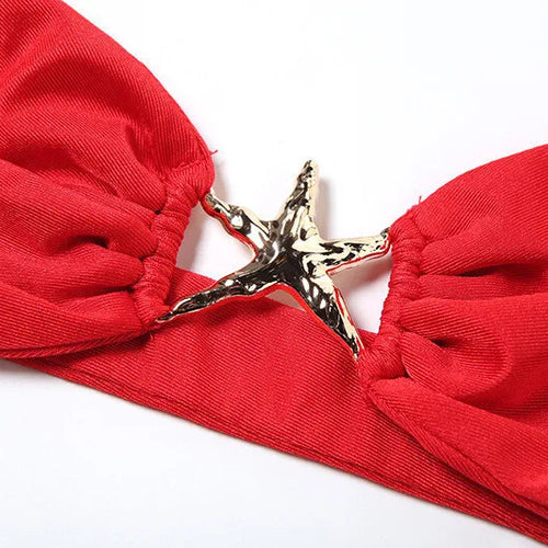 Load image into Gallery viewer, Elegant Beach Sexy Skirt Two Piece Sets Women Strapless Tops And Maxi Skirt Female Print Vacation Club 2 Piece Set
