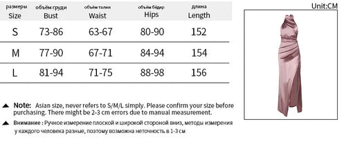 Load image into Gallery viewer, Halter Sleevelessthigh High Split Maxi Dress For Women Fashion Backless Bodycon Sexy Club Party Evening Long Dress
