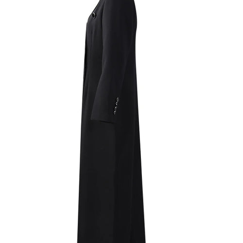 Load image into Gallery viewer, Women Color-block Double Breasted Long Elegant Blazer New Lapel Long Sleeve Jacket Fashion Spring Autumn 2025 7AB6826
