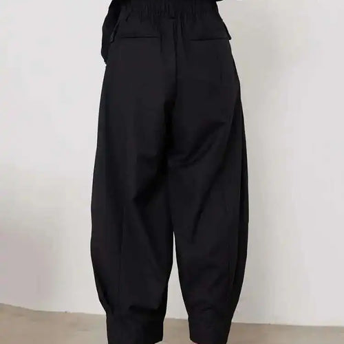 Load image into Gallery viewer, High Waist Black Casual Pleated Wide Leg Harem Pants New Loose Fit Trousers Women Fashion Tide Spring Autumn 2025 1DF3978
