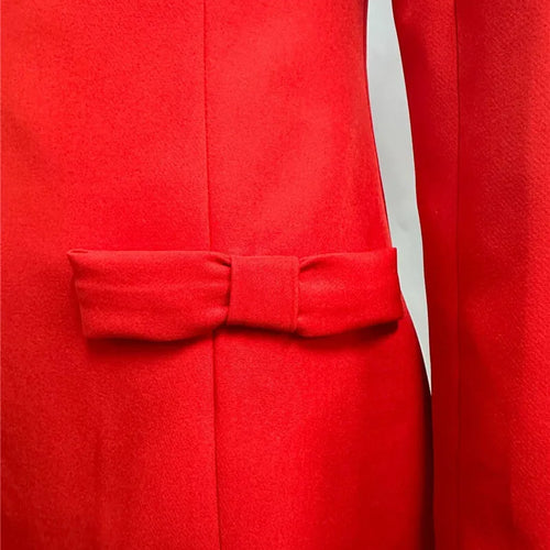 Load image into Gallery viewer, Double Bow Long Sleeve Sexy Mini Dress For Women Autumn Winter New Solid High Waist Bodycon Club Party Dress Elegant
