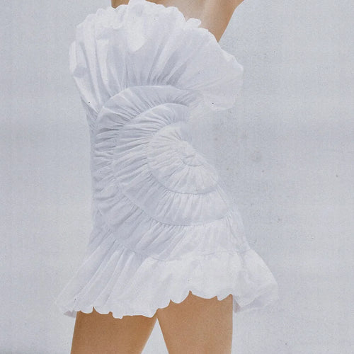 Load image into Gallery viewer, Solid Soliced Folds Fashion Mini Dresses for Women Strapless Sleeveless High Waist Elegant Dress Female Clothes New
