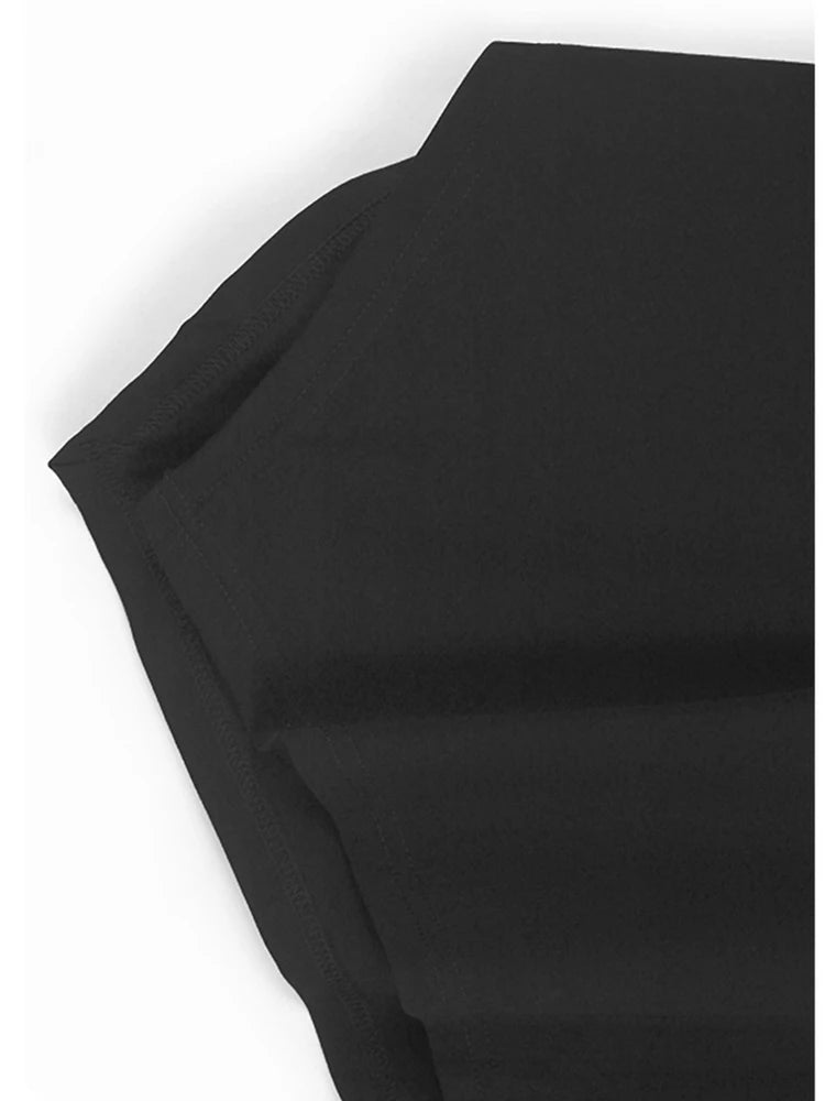 Black Dot T-shirt Hollow Out Skirt Two Pieces Suit New Round Neck Short Sleeve Women Fashion Spring Summer 2025 1DJ1100