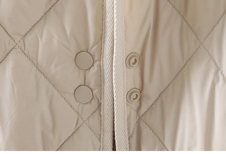 Winter Down Cotton Vest Women Sleeveless Jacket Vintage Warm Casual Mid Length Coat Ladies Single Breast Long Hooded Waistcoat