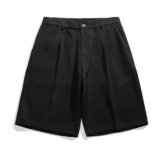 Load image into Gallery viewer, Fashion Men&#39;s Suit Shorts Loose Ice Silk Solid Color Summer Casual Kroean New Trendy Male Five Quarter Pants 2025 9W1349
