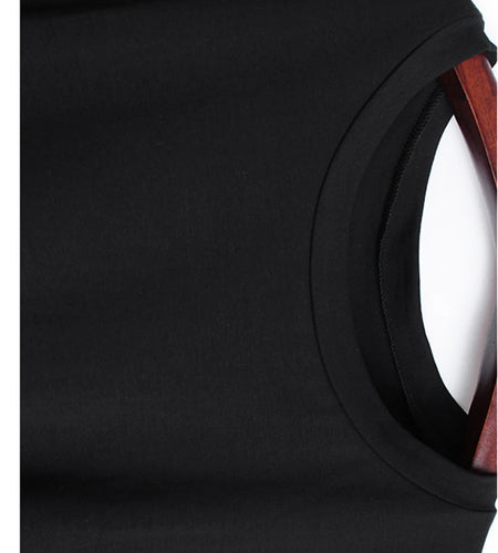 Women Black Pleated Irregular Hem Big Size T-shirt New Round Neck Long Sleeve Fashion Tide Spring Autumn 2025 1DH9924