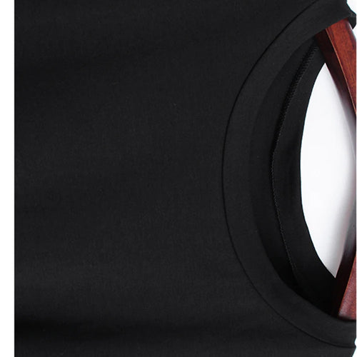 Load image into Gallery viewer, Women Black Pleated Irregular Hem Big Size T-shirt New Round Neck Long Sleeve Fashion Tide Spring Autumn 2025 1DH9924
