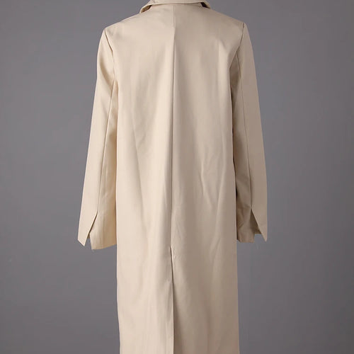 Load image into Gallery viewer, Women Khaki Double Breasted Big Size Elegant Blazer New Lapel Long Sleeve Jacket Fashion Tide Spring Autumn 2025 1DH3412
