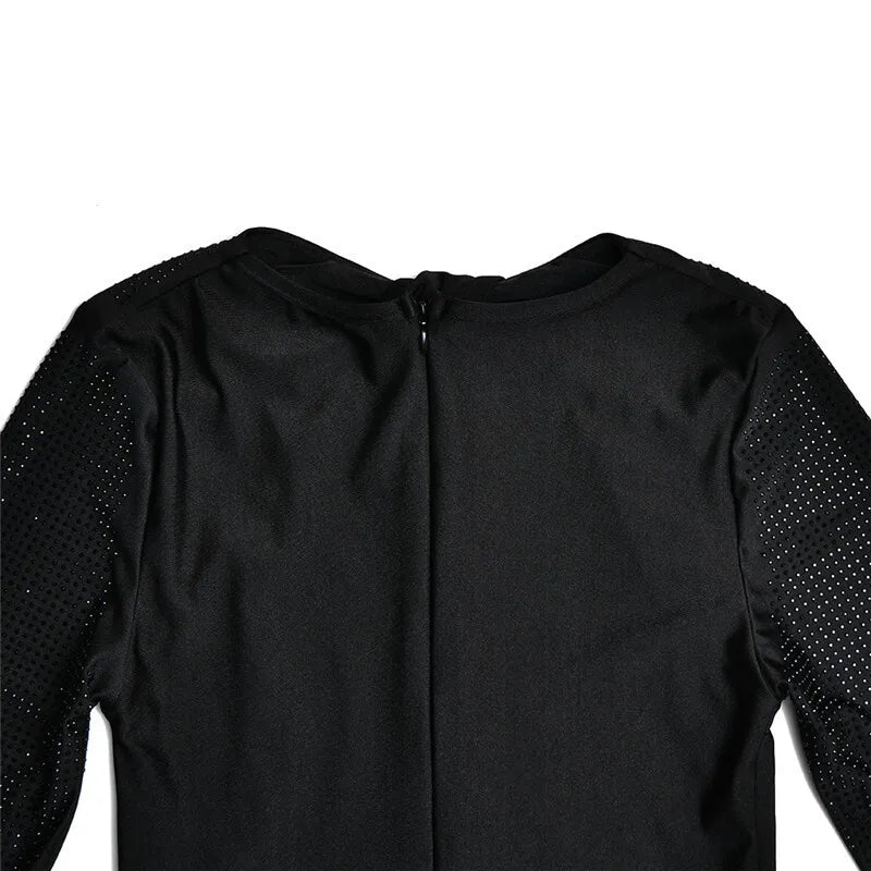 Hollow Out Sparkle Long Sleeve Maxi Dress For Women Glitter Vestidos Robe New Bodycon Shiny Night Club Party Long Dress